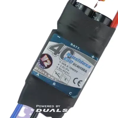 DualSky XC4018BA V2 ESC 40A 2-6S LiPo ESC Speed Controller for RC Models
