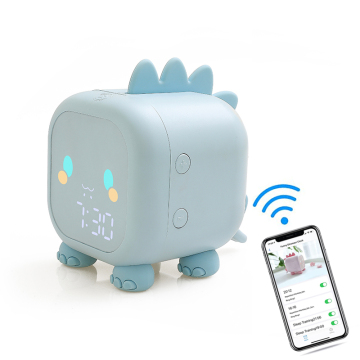 Kawalan Aplikasi Pintar Mini Kartun Kanak -kanak Penggera Jam dengan Wake Up Light and Sleep Trainer