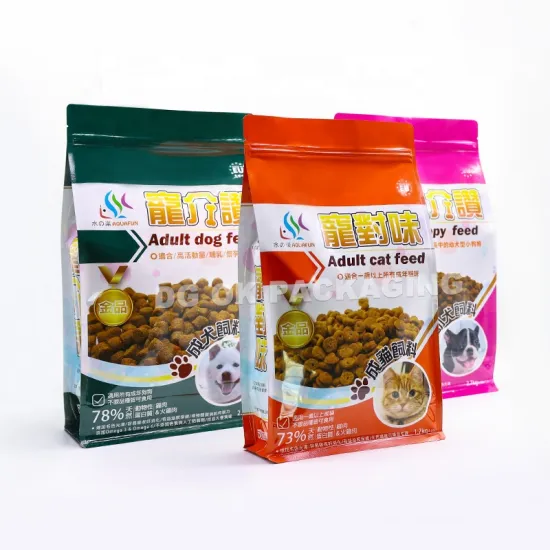 Custom Printed Resealable Pet Food Packaging Bags