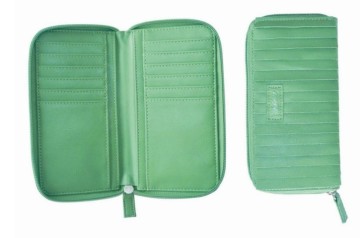 Fashion PU Leather Women Green Purse