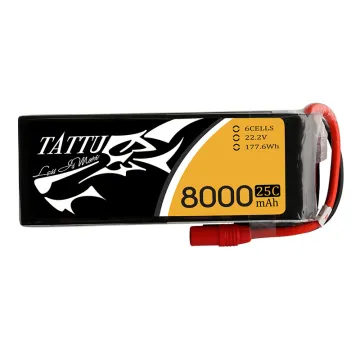 ACE Tattu 8000mAh 4S/6S 25C LiPo Battery for FPV Drones and Airplanes