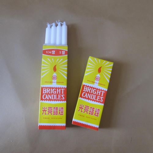 70% Paraffin Wax Bright White Stick Candles