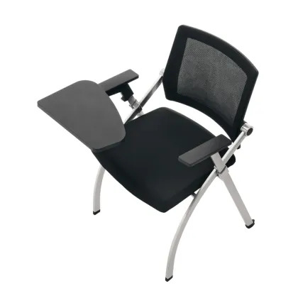 Modern Design Conference Chair with Writing Tablet - Fashionable School Furniture for Training or Conference Rooms