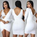 Frauenpaillette Bodycon Mini Kleid