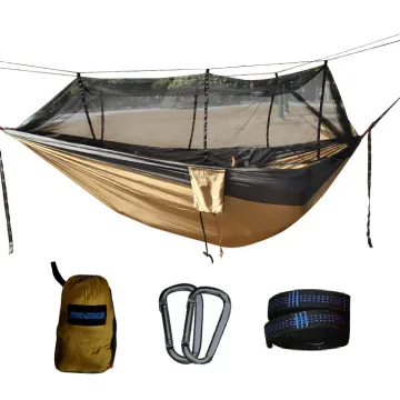 Portable 2 Person Outdoor Parachute Hammock with Mosquito Net BODI 210T Nylon