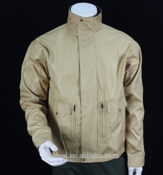 100% polyester HD microfiber zipper-up men's jacket