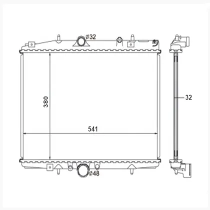 Cooling heater radiator RMM376714401 for Citro-en car