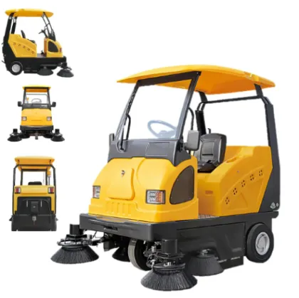 Electric driven road sweeper