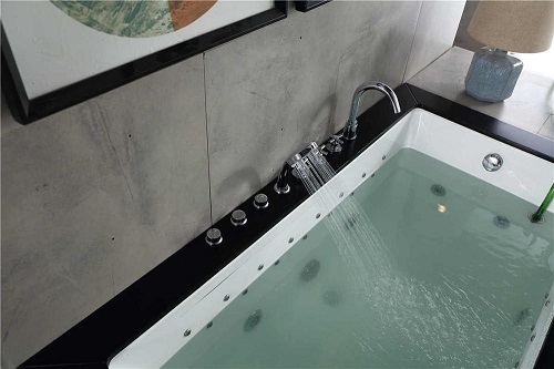 1.8x1.0m Acrylic Hydromassage Whirlpool Bathtub