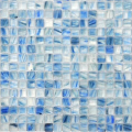 Tie-dye clear glass mosaic for swimming pool wall