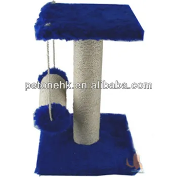 lovely cat scratching tree