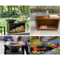 Corten Steel Fire Pit Barbecure / BBQ / Grill