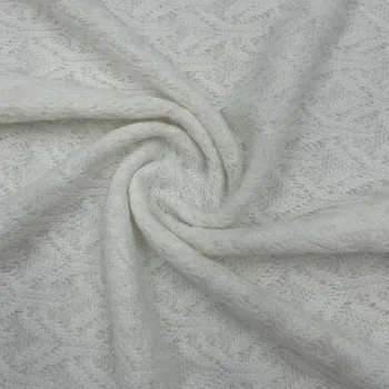 Polyester Stretch Knitted Jacquard Lace Dresses Fabric