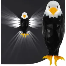 Elegante luz de pared decorativa del ala de águila con control remoto