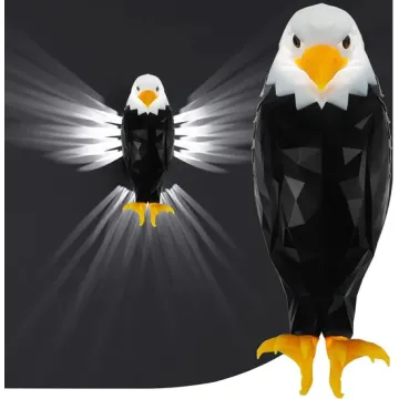 Elegante luz de pared decorativa del ala de águila con control remoto