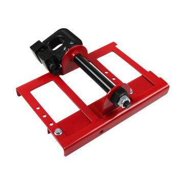 Guided Lumber Cutting with Steel Saw Attachment for Chainsaws