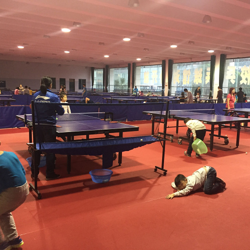 table tennis floor with uv coating/ping-pang ball court