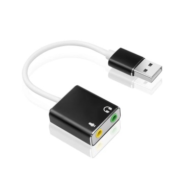 Aluminum Alloy External Plug-and-Play Drive Free 7.1 Sound Card: Factory Direct Sales
