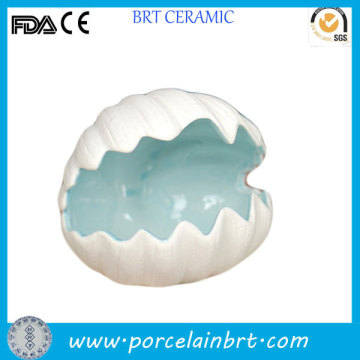Sea shell shaped ceramic cigar ashtray