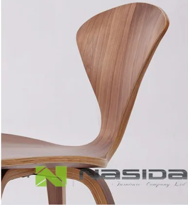 Replica The fan chair walnut Norman Cherner side Chair