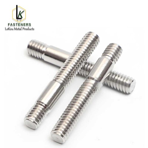 Шпількі з падвойнай разьбой з нержавеючай сталі DIN835