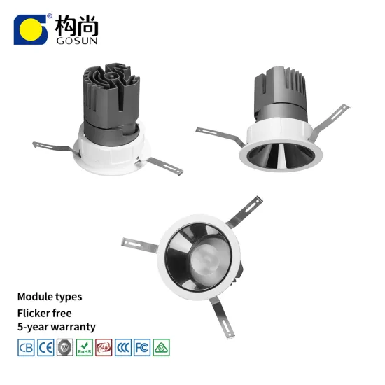 CE/RoHS/CB/SAA Certified 15W COB Trimless Recessed Downlight for Hotels