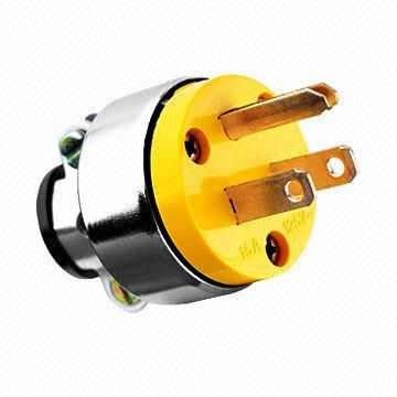 Latin America Plug, Made of ABS/PC/Copper/Iron, ISO9000/CCC/CE/SASO/SAA/UL Certified