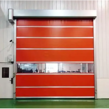 Porta rapida del rotolo rapido in PVC ad alta efficienza con pulizia interna