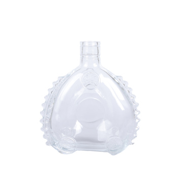 Súper flint Glass Flat Whisky Bottle Bottle de 500 ml de botellas de vodka plana