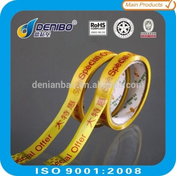 Carton sealilng use colored printing bopp packing adhesive tape