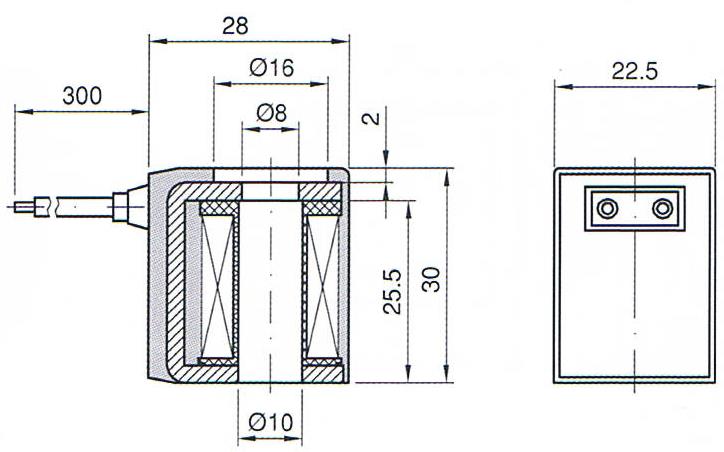 Dimension of BB10030028 Solenoid Coil: