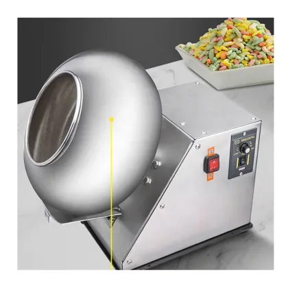 Stainless Steel Sugar Coating Machine for Commercial Use: Perfect for Coating Peanuts, Chocolates, Pills, and Films
