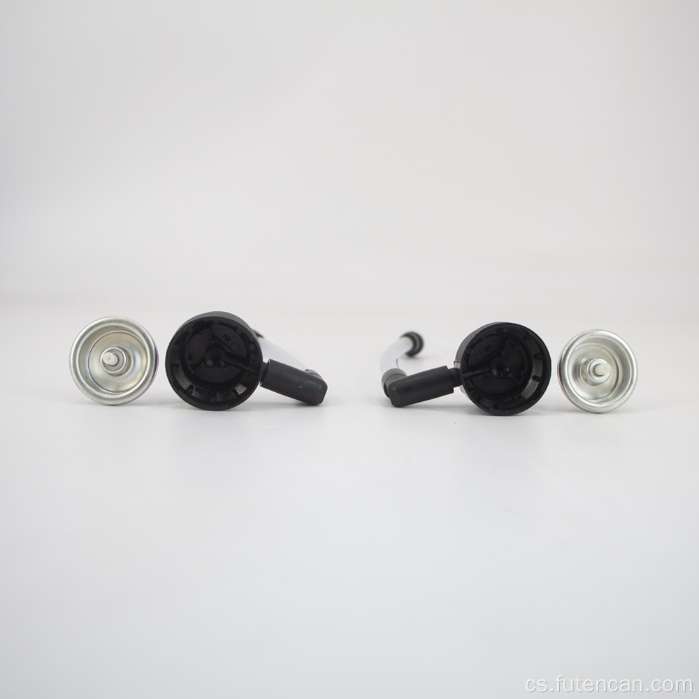 Aerosolový sprejový aktuátor s hadičkou na sliz