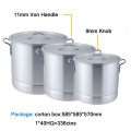100QT large aluminum steam pot with rack