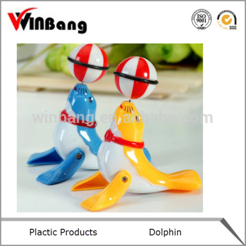 Best Selling and High Quality Plastic toy Dolphin which can rotate 360