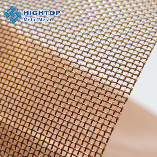 Customized Phosphor Bronze Woven Copper Wire Mesh in Various Mesh Sizes: 20, 30, 40, 50, 60, 100