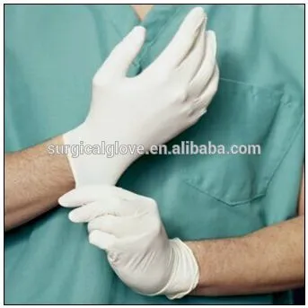 Non Sterile Nature Latex Powdered Examination Gloves China Manufacture