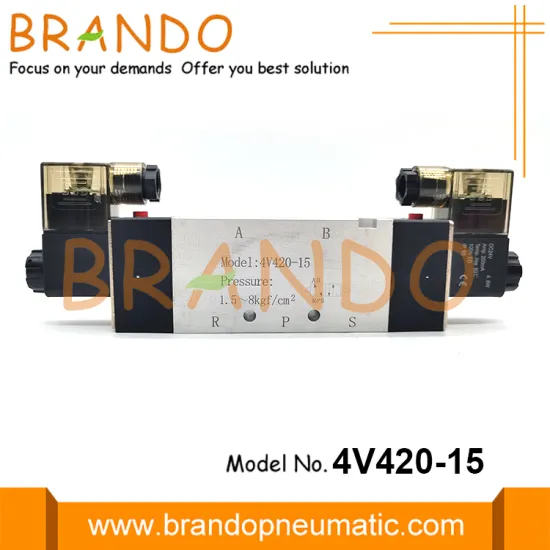 4V420-15 Airtac Type Pneumatic Solenoid Valve 5/2 Way
