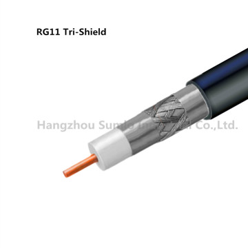 Coaxial Cable Rg11 Tri- Shield