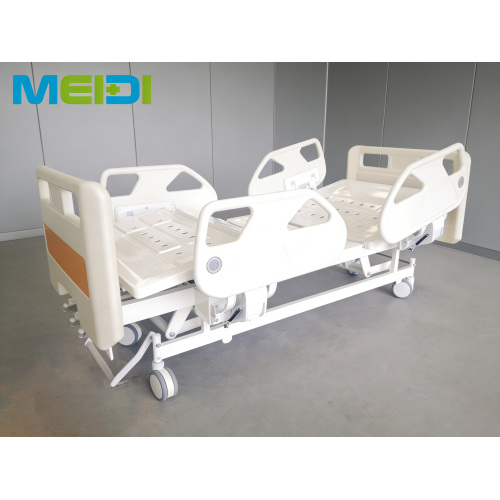 High-Sale Perforated Nursing Bed with Three Cranks & Four Guardrails