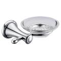 Elegant soap holder with glass dish