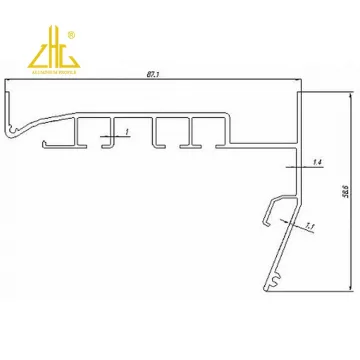 Customized High Performance Aluminium Profile Stretch Ceiling by Zhonglian Manufacturing