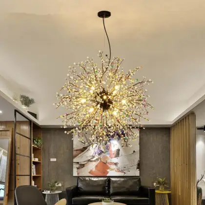 Colorful Beads Chandelier American Design For Living Room