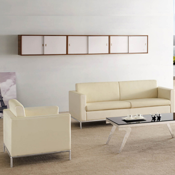 Luxury PU Leather Office Sofa Set for Waiting Areas