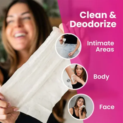 Feminine Wipes for Daily Personal pH Balance Care
