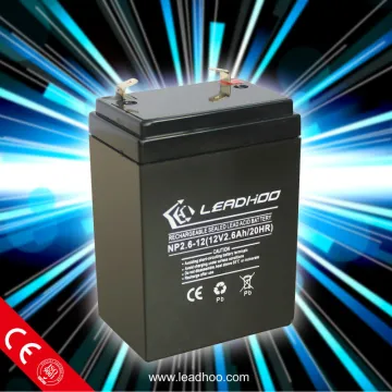 sealed lead acid battery 12v 2.6ah for led