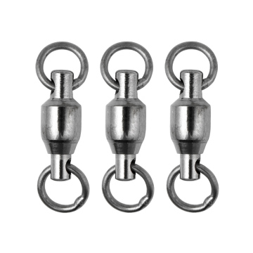 JOHNCOO Stainless Steel Ball Bearing Swivel with Solid Ring - Fishing Accessories