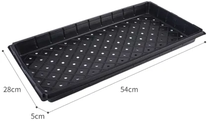 540x280x50mm Black Plastic Seedling Tray | PS Pallet Tray