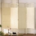 Folding Screen Wood Room Divider Customized handwoven paper folding screen room divider Factory