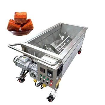 Horizontal Ribbon Blender Cooker Mixer Machine for Ketchup, Sauces, Jams, and Meat - 100L to 2000L Capacity